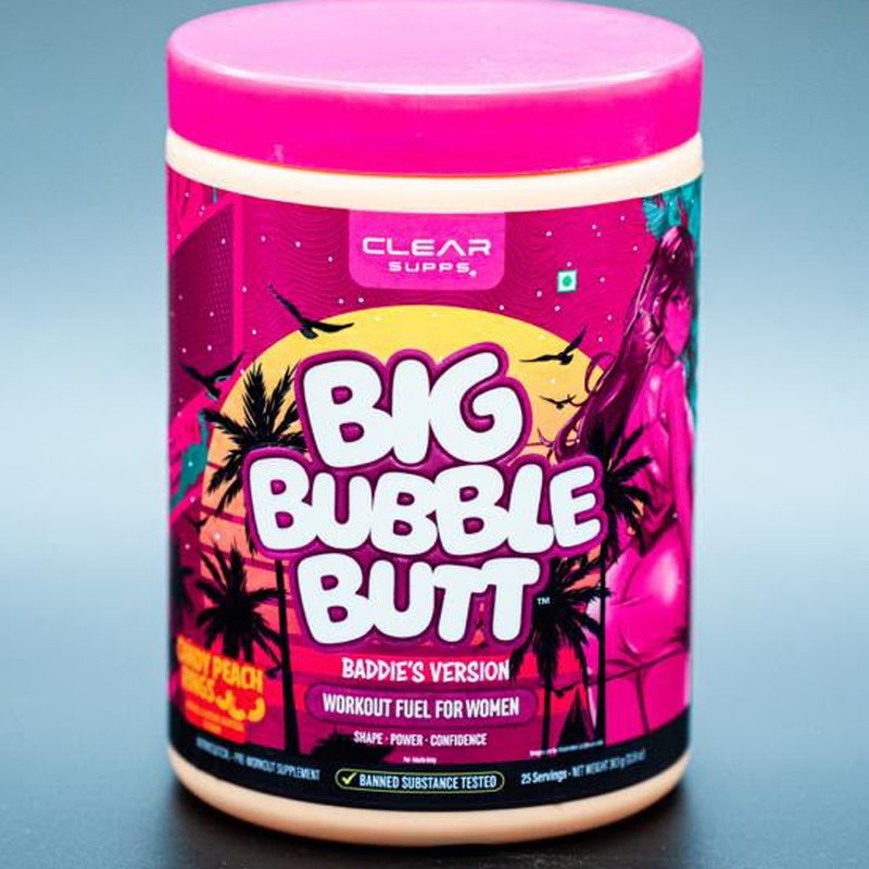 Clear Supps Big Bubble Butt — Baddie’s Version, Candy Peach Rings