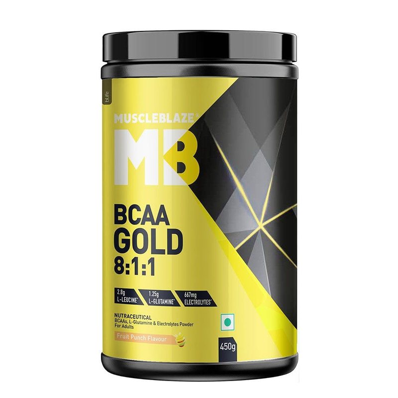 MuscleBlaze BCAA Gold 8:1:1, Fruit Punch